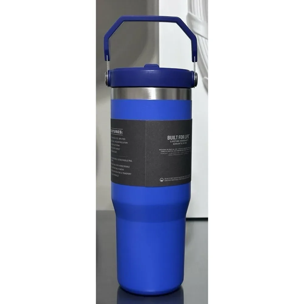 Stanley Ice Flow‎ Flip Straw Tumbler 30oz, IRIS BLUE - Picture 2 of 4